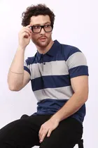 Colorblocked Polo T-Shirt for Men 