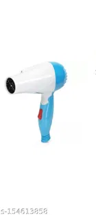 Plastic Hair Dryer, Blue & White, 100 W