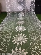 Embroidered Punjabi Net with Ethnic Motif 