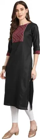 Women Cotton Blend Printed Kurta 