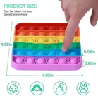 Silicone Stress Relief Push Pop Bubble Toy for Kids 