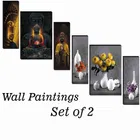 MDF 2 Pcs Designer Wall Painting for Home & Office 