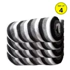 Striped Single Fleece Blanket for Mild Winter 