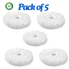 Fabric Spin Mop Refill (White, Pack of 5)