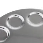 Stainless Steel Cosmetic Palette With Spatula For Foundation & Makeup Mixing 