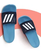 Sliders for Men (Aqua Blue, 6)