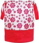 Canvas Laundry Basket,Multicolor,  