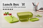 Parikshit Divine Lunch Box For Schol And Office use, Green