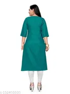 Embroidered Floral A-line Kurti for Women 