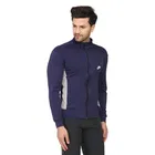 Full Sleeves Solid Sports Jacket for Men (Navy Blue, M)