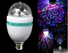 360 Degree Rotatable LED Crystal Disco Bulb (Multicolor)