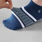 Cotton Blend Printed Socks for Men, Multicolor, Set of 4