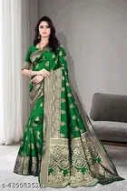 Art Silk Zari Woven Saree for Women 