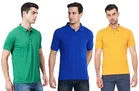 Solid Polo T-shirt for Men, Pack of 3 