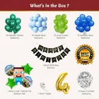 Mine Craft Theme 4th Birthday Balloon Decoration Kit For Kids, Multicolor, Pack Of 72
