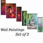 MDF 2 Pcs Designer Wall Painting for Home & Office 