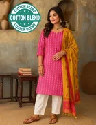 Cotton Striped Kurti for Women 