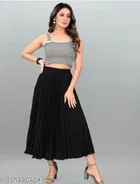Crepe Skirts for Women 