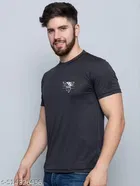 Comfortable Active Wear Polycotton T-Shirt for Men ,Black 