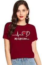 Half Sleeves Printed T-shirt for Women & Girls 