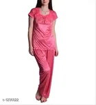 Satin Nightsuit Set for Women 