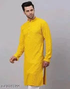 Embellished Regular Kurta for Men 