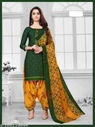 Cotton Printed Salwar Suit & Dupatta Sets for Women 