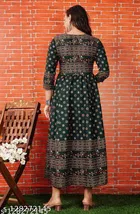 Rayon Printed Anarkali Kurti for Women 