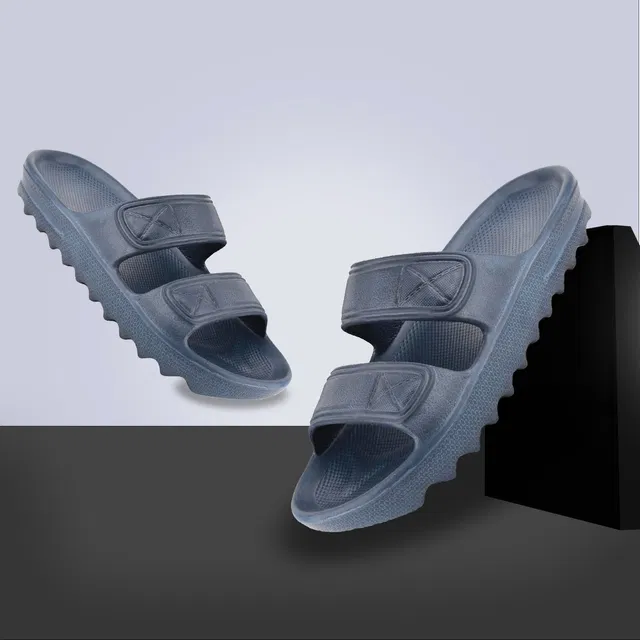 Sliders for Men (Navy Blue, 8)