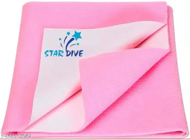 Cotton Mattress Protection Sheet (Baby Pink, 40x28 inches)