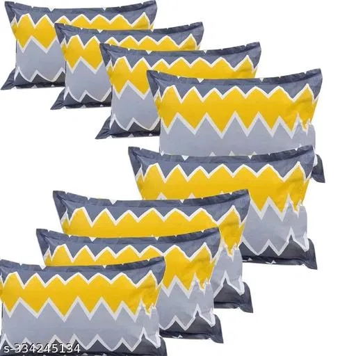 Cotton Pillow Covers (Multicolor, 17x27 inches) (Pack of 8)
