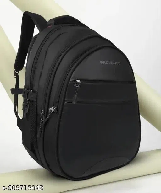 Polyester Backpack for Men & Women, Black