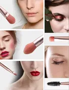 8 Piece Makeup Brush Set With PU Bag 