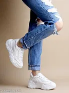 Shoetopia Textured Synthetic Sneakers for Girls 