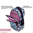 Polyester Backpack Bag, Multicolor