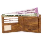 PU Leather Men's Wallet – Slim, Bifold Design with Card & Cash Compartments 243 (Brown)