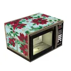 Krishna E PVC Maroon Flower Micro wave cover Cover Pack of 1