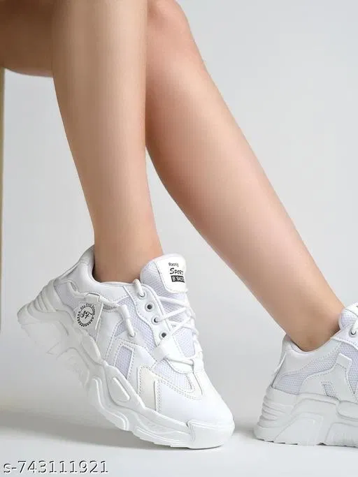 Shoetopia Girls Sneakers White (11-12 Years)