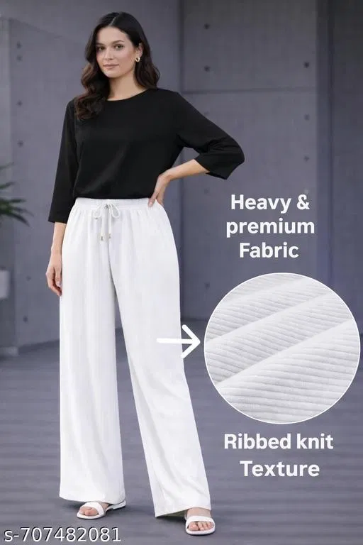 Palazzos for Women (White, L)