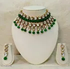 Alloy Necklace with Earrings for Women 