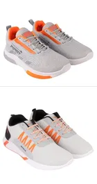 Sports Shoes for Men, Pack of 2, Grey 