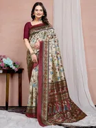 Mysore Silk Printed Saree for Women 