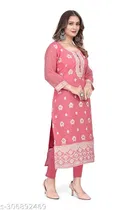Cotton Embroidered Kurti for Women 