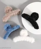 Fur Hair Clutcher for Women & Girls 