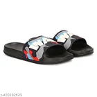 Sliders for Men (Blue & Black, 6)