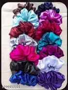 Pack of 12 Fabric Hair Elastics for Women 