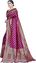 Banarasi Silk Zari Woven Saree for Women 