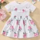 Printed Cotton Blend Frock for Girls 