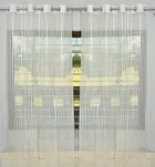 Sheer Plain Cream Door Curtain 7ft Pack of 1