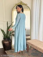 Embroidered Anarkali Kurta Set for Women 